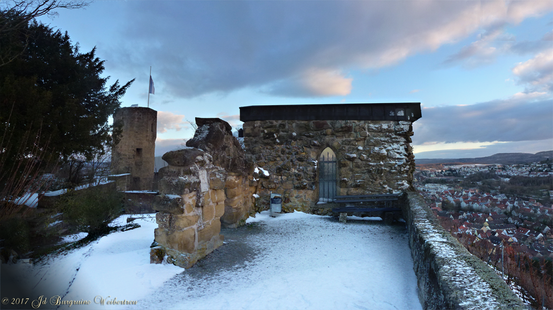 Sich auf Kapelle von Wehrgang aus